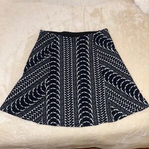 Black Mini Assymetrical Skirt
